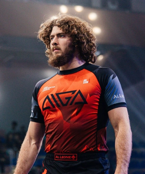Professional athlete wearing rashguard during training at a Brazilian Jiu Jitsu Camp in Peru